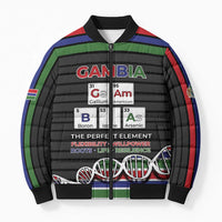 Gambia Bomber Puffer Jacket Perfect Periodic Element Of African - Wonder Print Shop