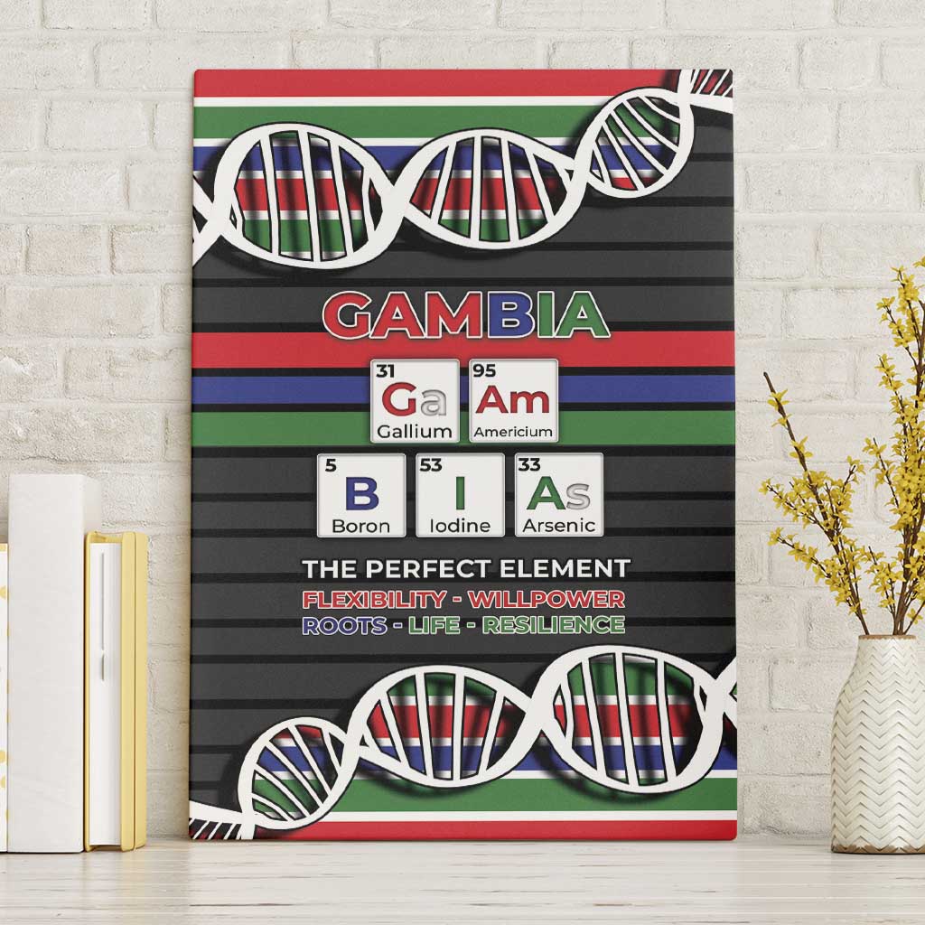 Gambia Canvas Wall Art Perfect Periodic Element Of African - Wonder Print Shop