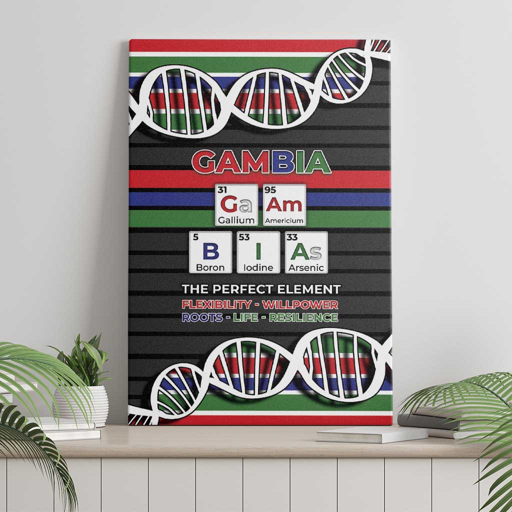 Gambia Canvas Wall Art Perfect Periodic Element Of African - Wonder Print Shop
