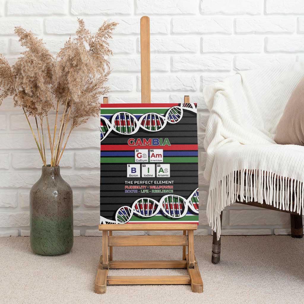 Gambia Canvas Wall Art Perfect Periodic Element Of African - Wonder Print Shop