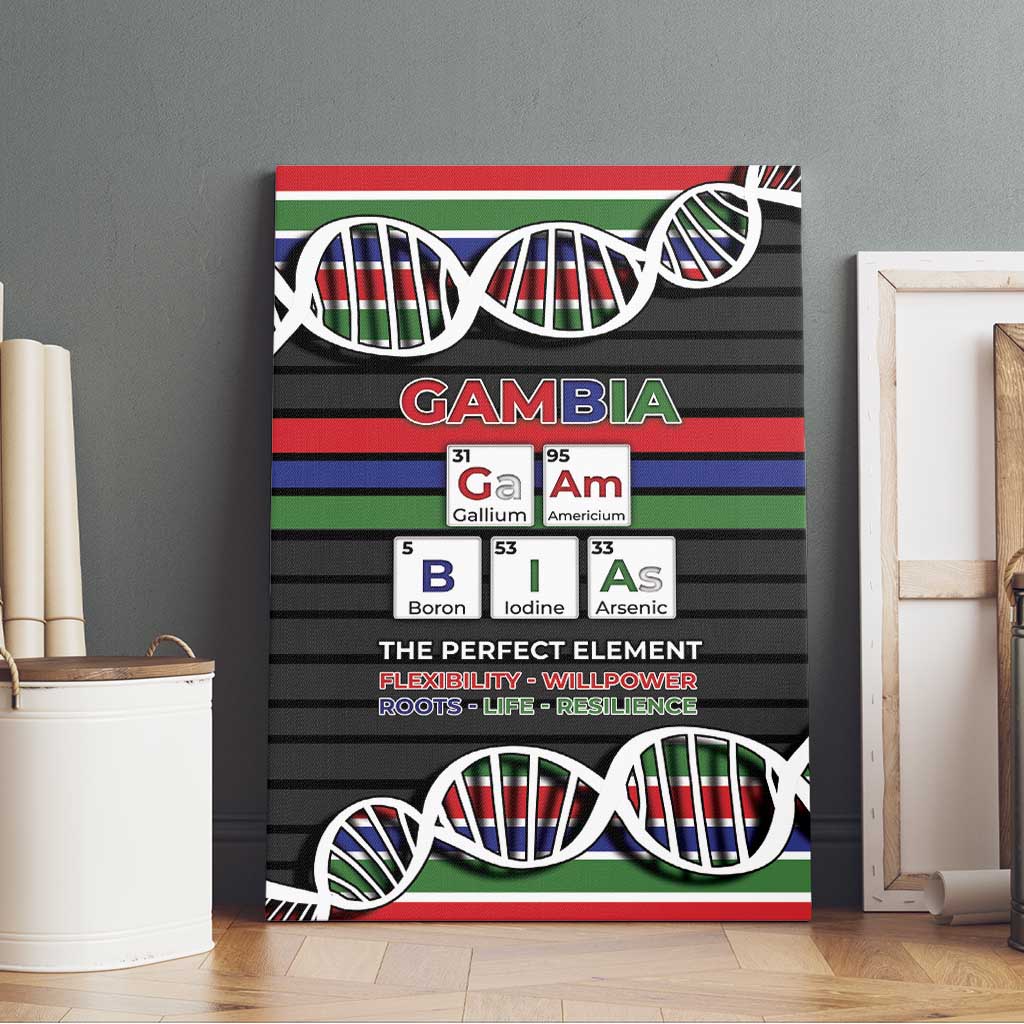 Gambia Canvas Wall Art Perfect Periodic Element Of African - Wonder Print Shop