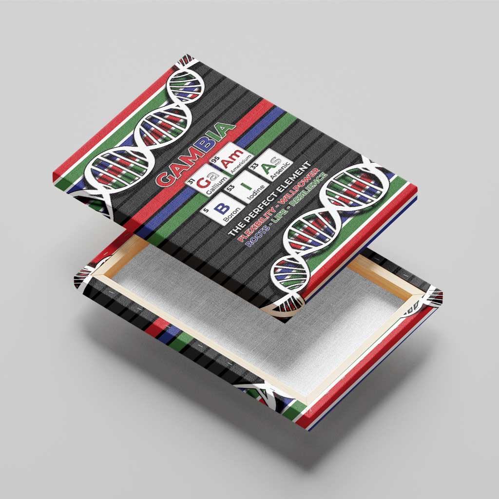 Gambia Canvas Wall Art Perfect Periodic Element Of African - Wonder Print Shop