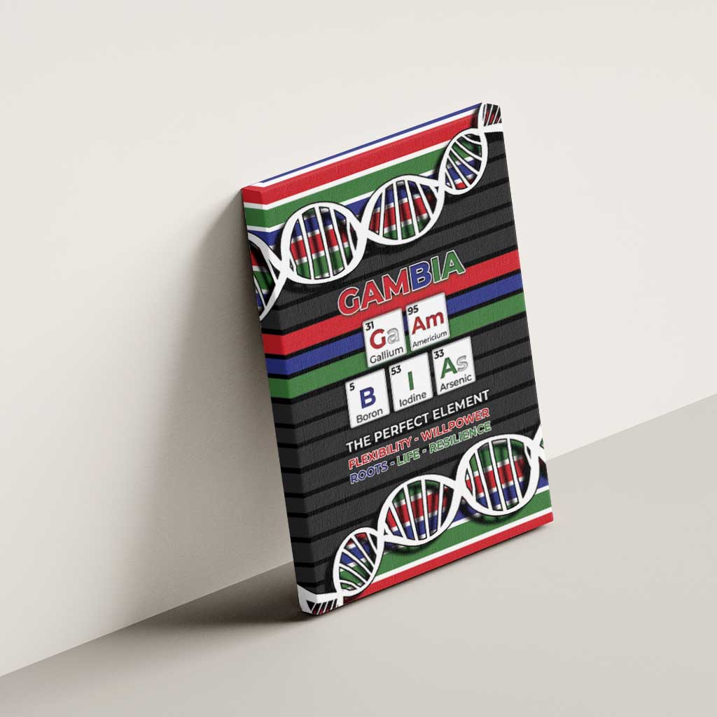 Gambia Canvas Wall Art Perfect Periodic Element Of African - Wonder Print Shop