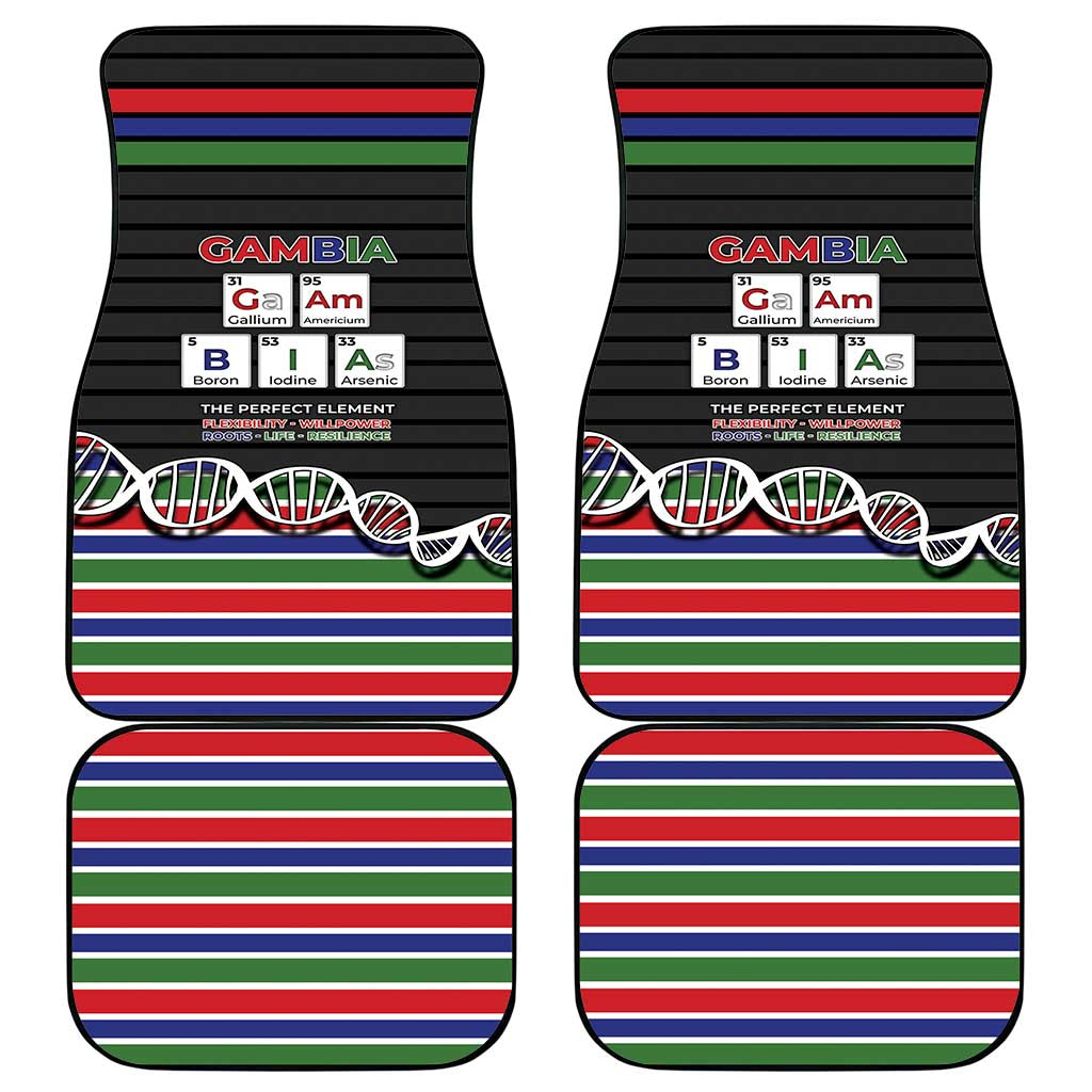 Gambia Car Mats Perfect Periodic Element Of African - Wonder Print Shop