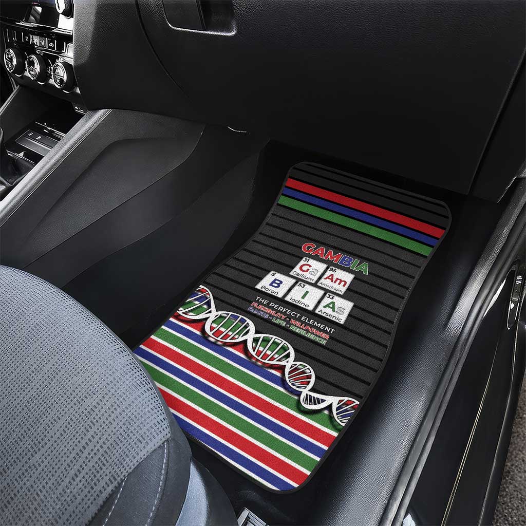 Gambia Car Mats Perfect Periodic Element Of African - Wonder Print Shop