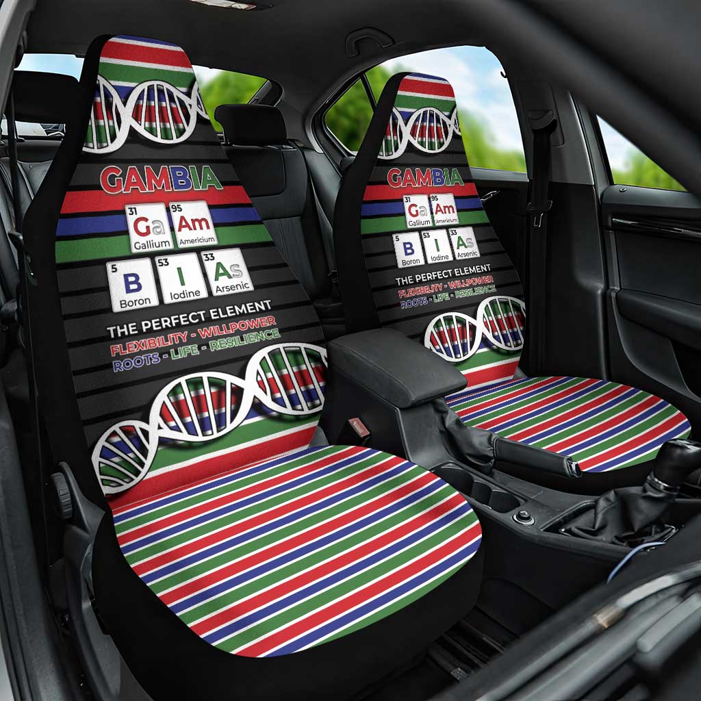 Gambia Car Seat Cover Perfect Periodic Element Of African - Wonder Print Shop