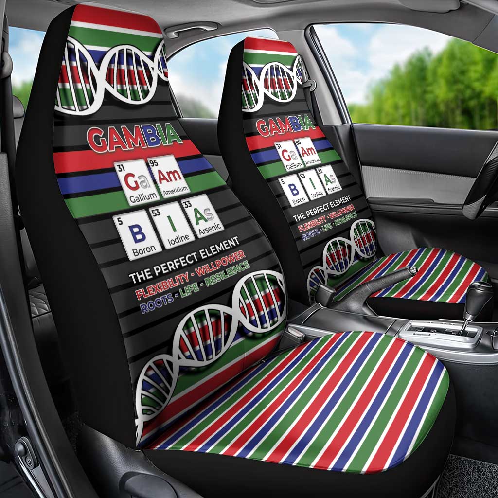 Gambia Car Seat Cover Perfect Periodic Element Of African - Wonder Print Shop