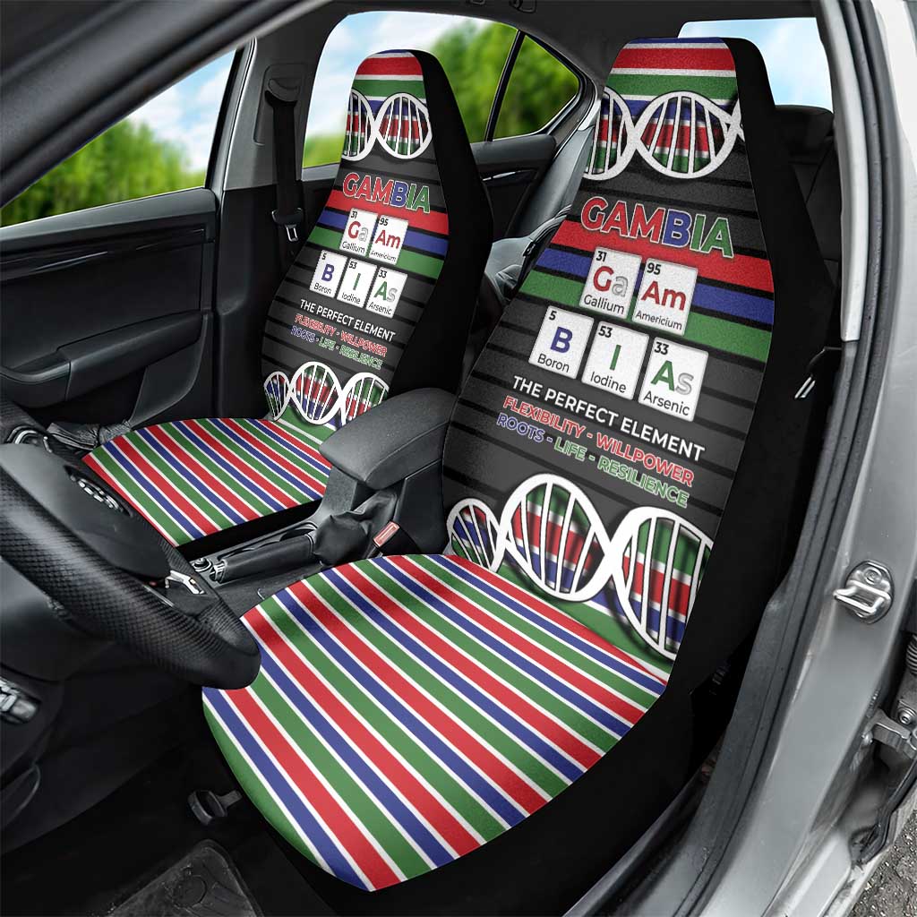 Gambia Car Seat Cover Perfect Periodic Element Of African - Wonder Print Shop
