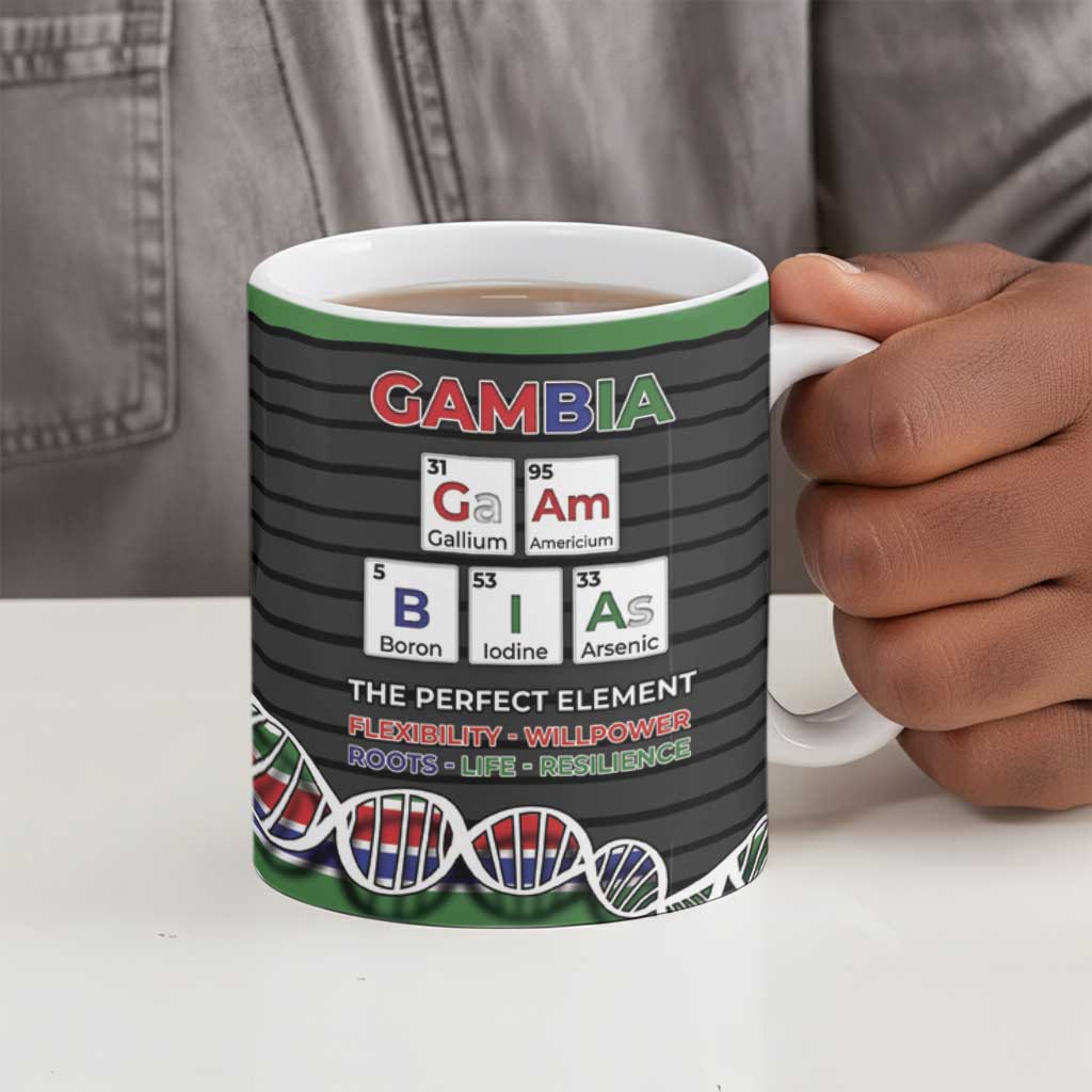Gambia Ceramic Mug Perfect Periodic Element Of African - Wonder Print Shop