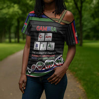 Gambia Cross Shoulder Shirt Perfect Periodic Element Of African - Wonder Print Shop