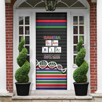 Gambia Door Cover Perfect Periodic Element Of African - Wonder Print Shop