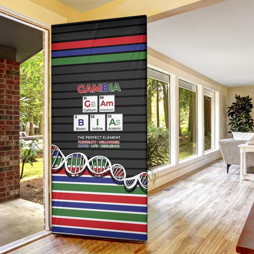 Gambia Door Cover Perfect Periodic Element Of African - Wonder Print Shop