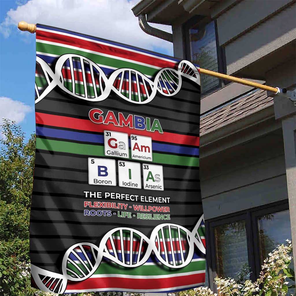 Gambia Garden Flag Perfect Periodic Element Of African - Wonder Print Shop