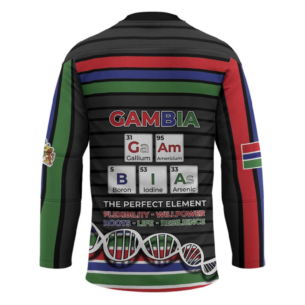 Gambia Hockey Jersey Perfect Periodic Element Of African - Wonder Print Shop