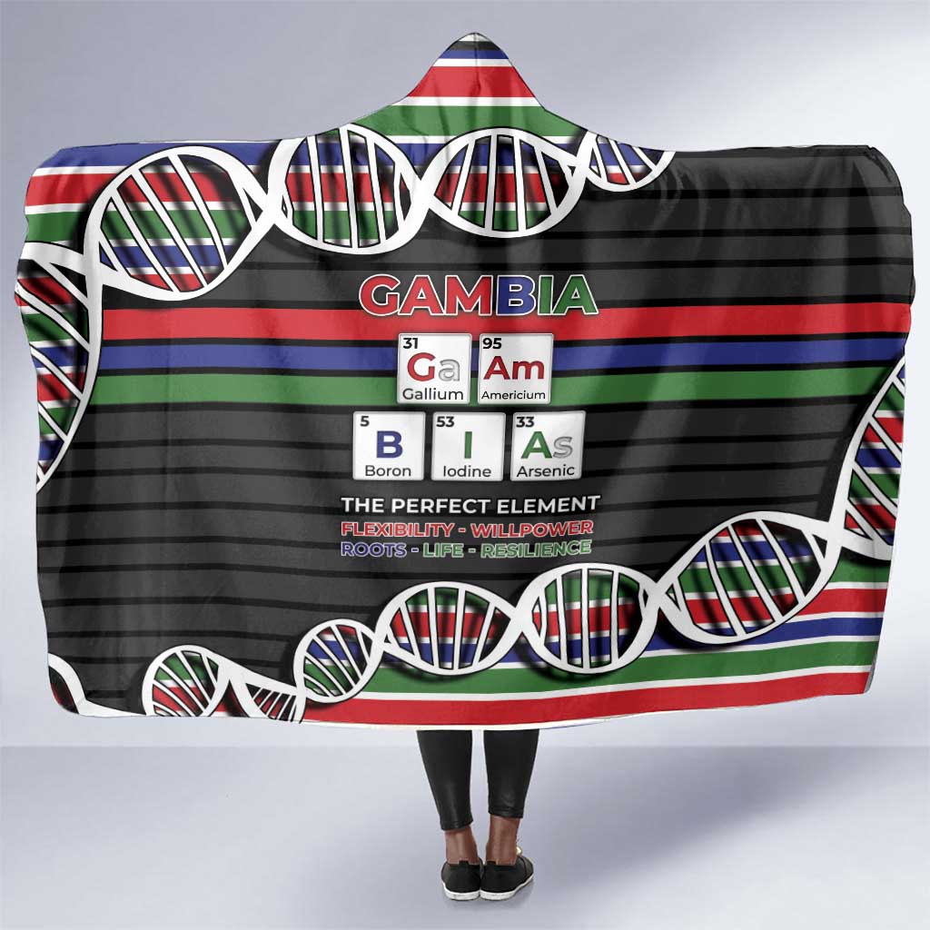 Gambia Hooded Blanket Perfect Periodic Element Of African - Wonder Print Shop