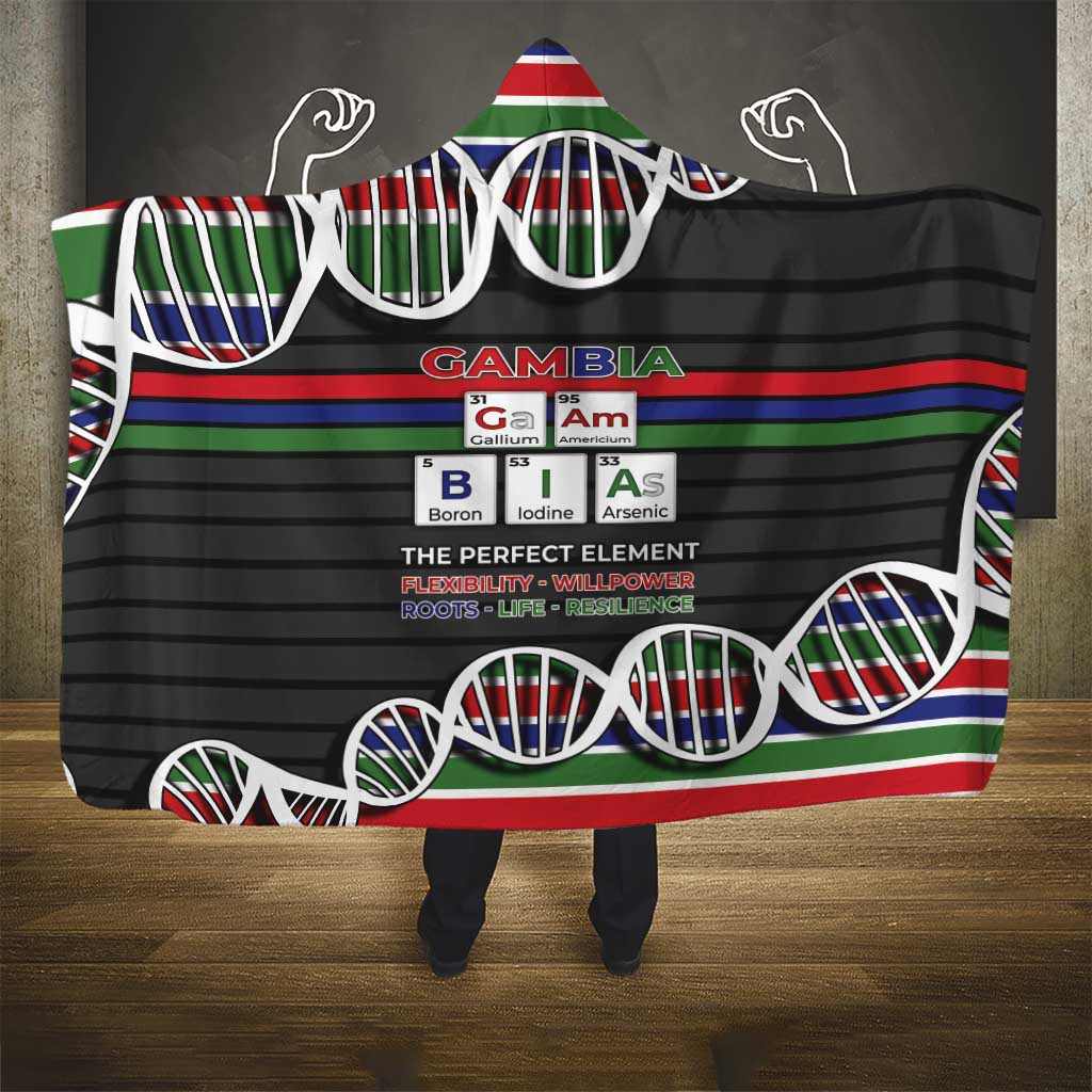 Gambia Hooded Blanket Perfect Periodic Element Of African - Wonder Print Shop