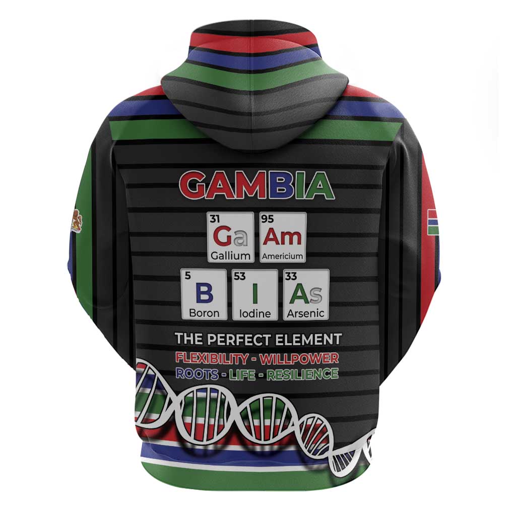 Gambia Hoodie Perfect Periodic Element Of African - Wonder Print Shop