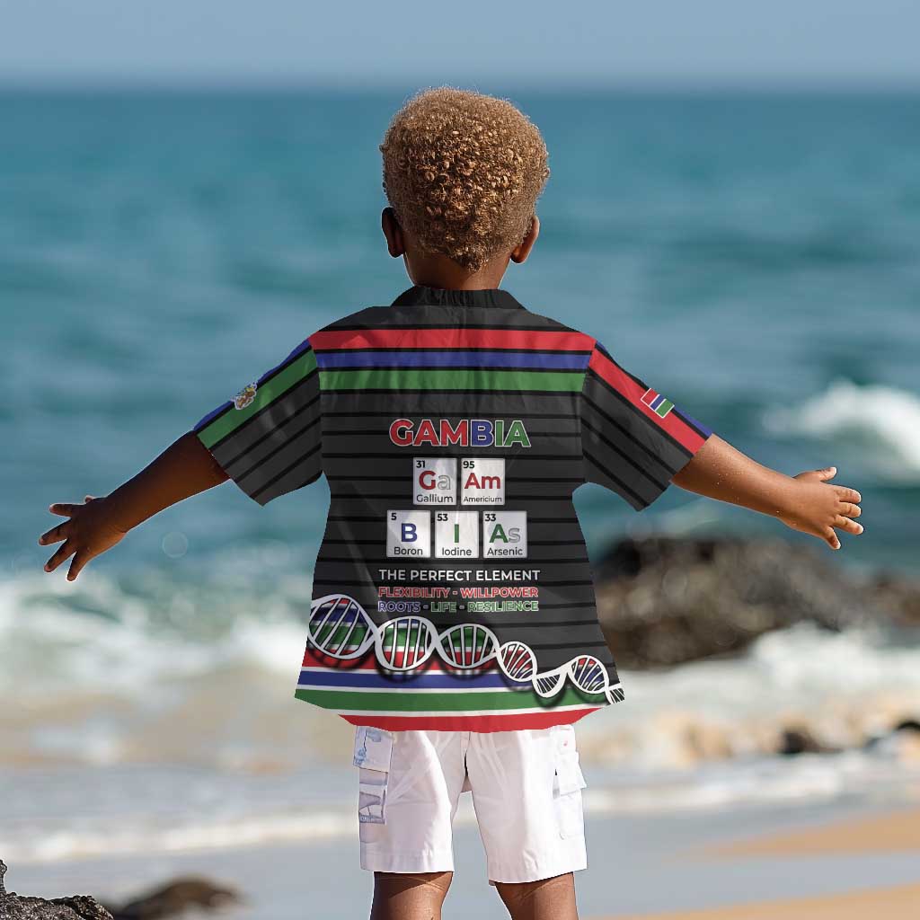 Gambia Kid Hawaiian Shirt Perfect Periodic Element Of African - Wonder Print Shop