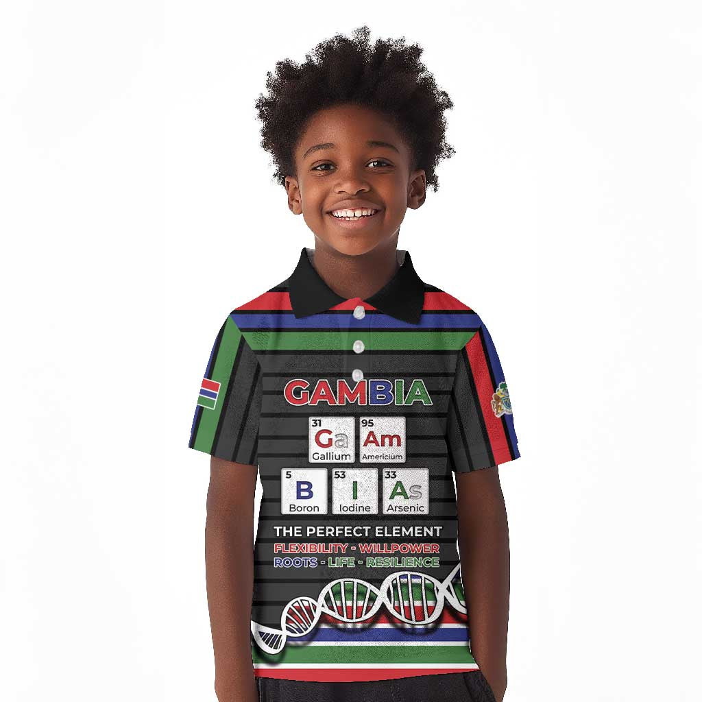 Gambia Kid Polo Shirt Perfect Periodic Element Of African - Wonder Print Shop