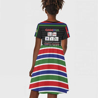 Gambia Kid Short Sleeve Dress Perfect Periodic Element Of African - Wonder Print Shop