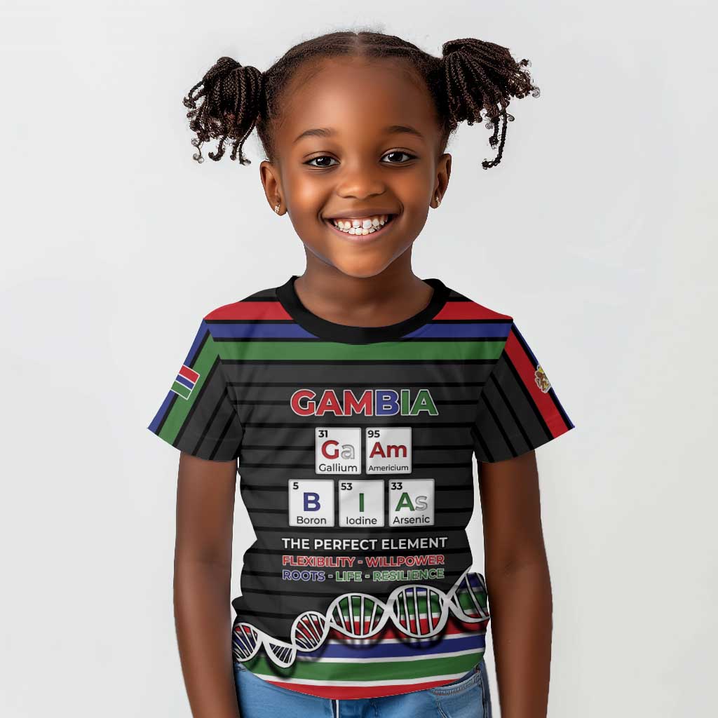Gambia Kid T shirt Perfect Periodic Element Of African - Wonder Print Shop