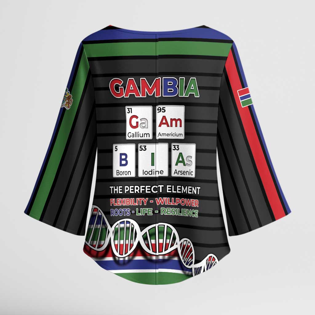 Gambia Kimono Sleeve Blouse Perfect Periodic Element Of African - Wonder Print Shop
