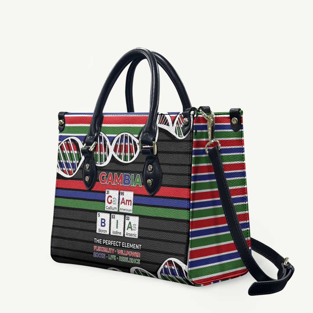 Gambia Leather Bag Perfect Periodic Element Of African - Wonder Print Shop
