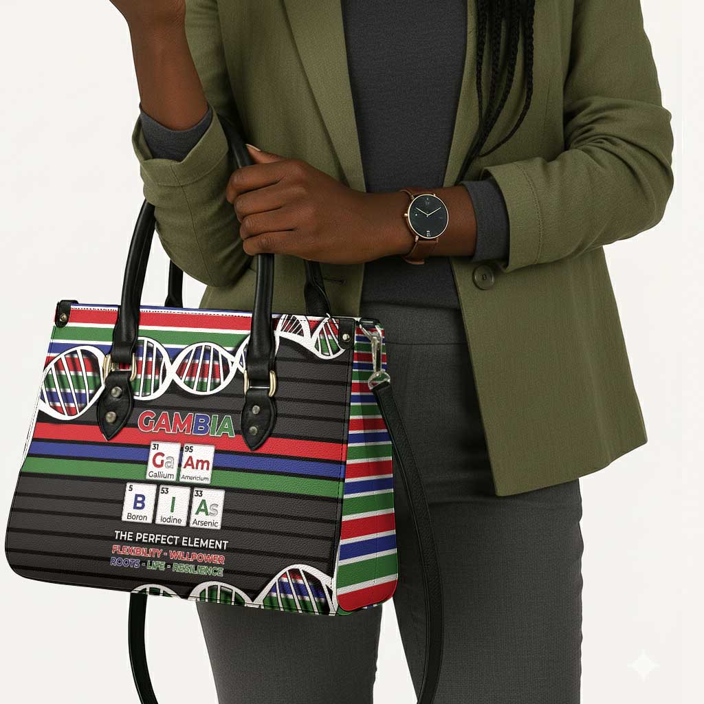 Gambia Leather Bag Perfect Periodic Element Of African - Wonder Print Shop
