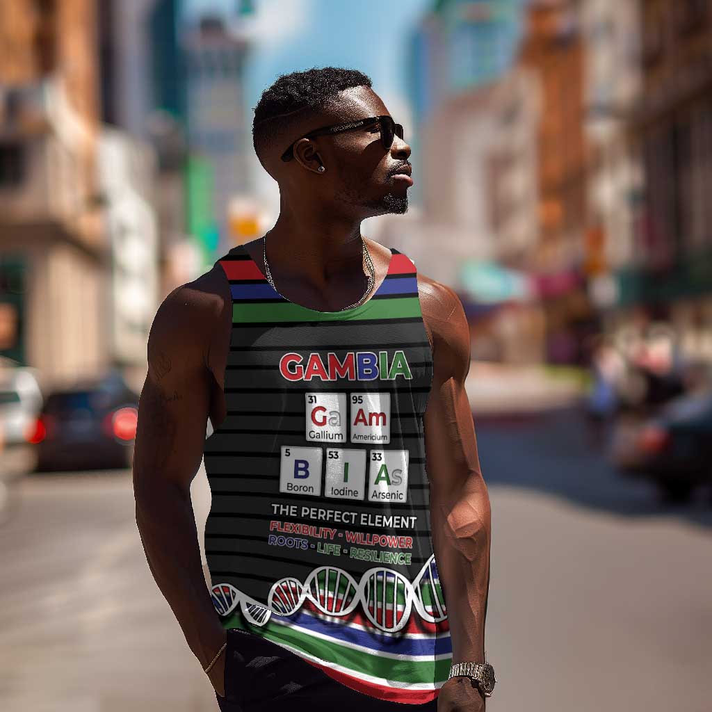 Gambia Men Tank Top Perfect Periodic Element Of African - Wonder Print Shop