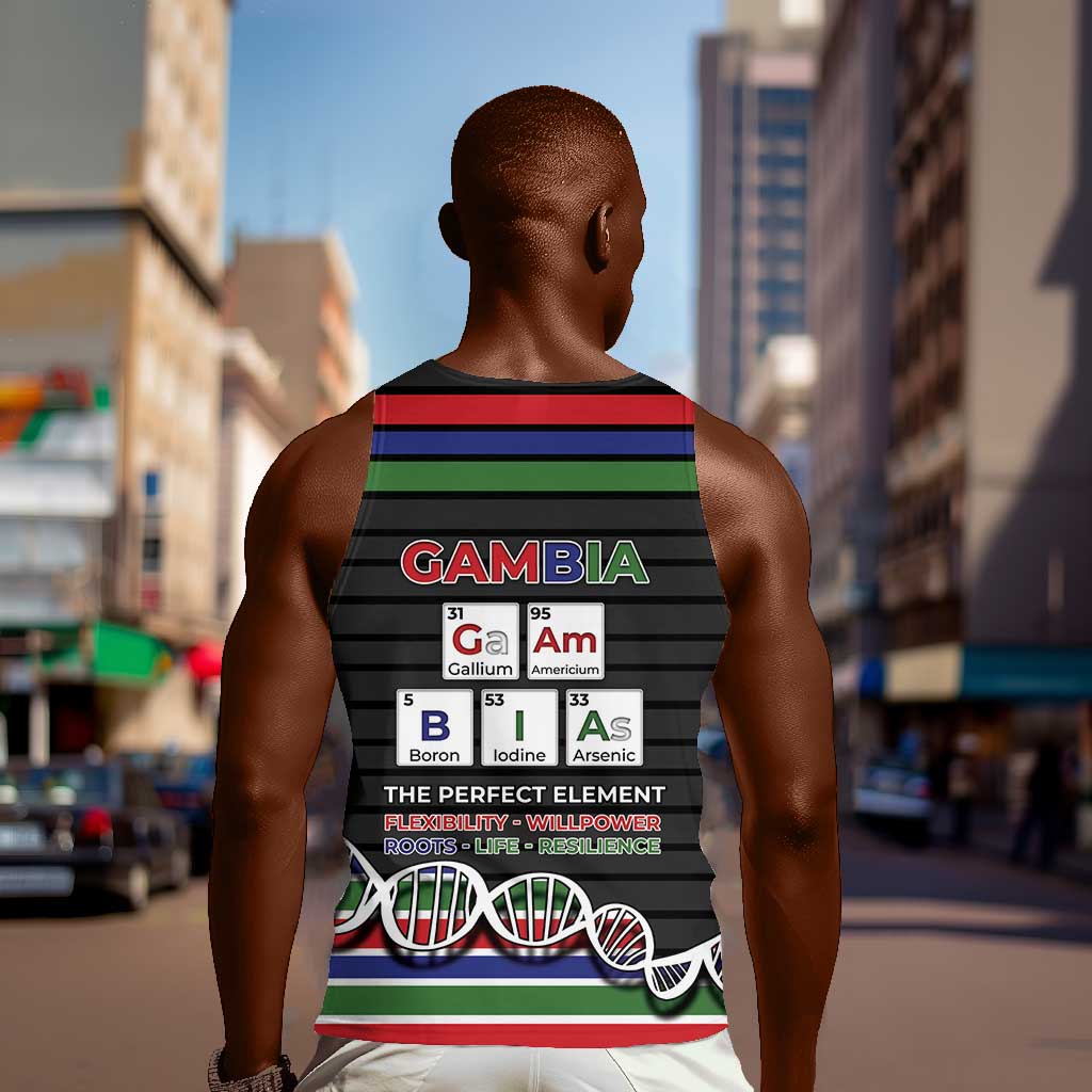 Gambia Men Tank Top Perfect Periodic Element Of African - Wonder Print Shop