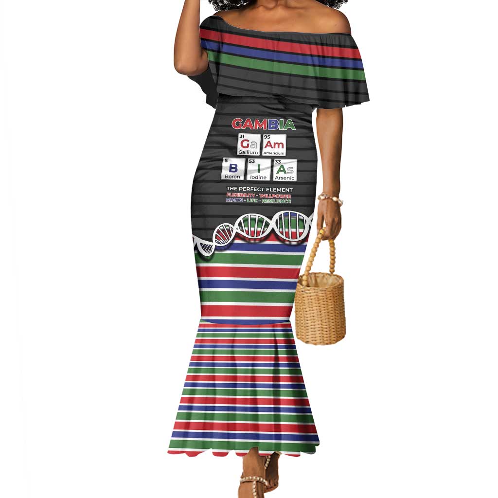 Gambia Mermaid Dress Perfect Periodic Element Of African - Wonder Print Shop
