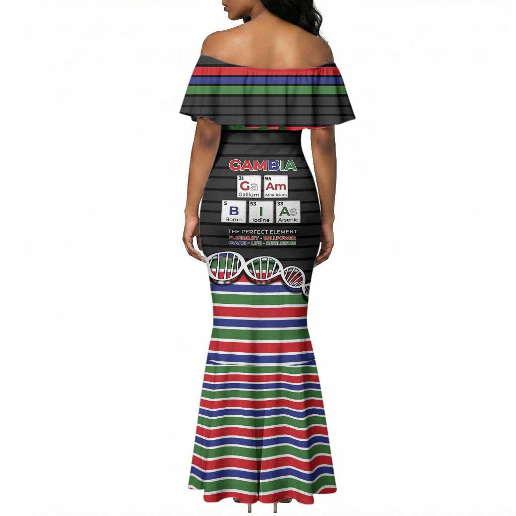 Gambia Mermaid Dress Perfect Periodic Element Of African - Wonder Print Shop