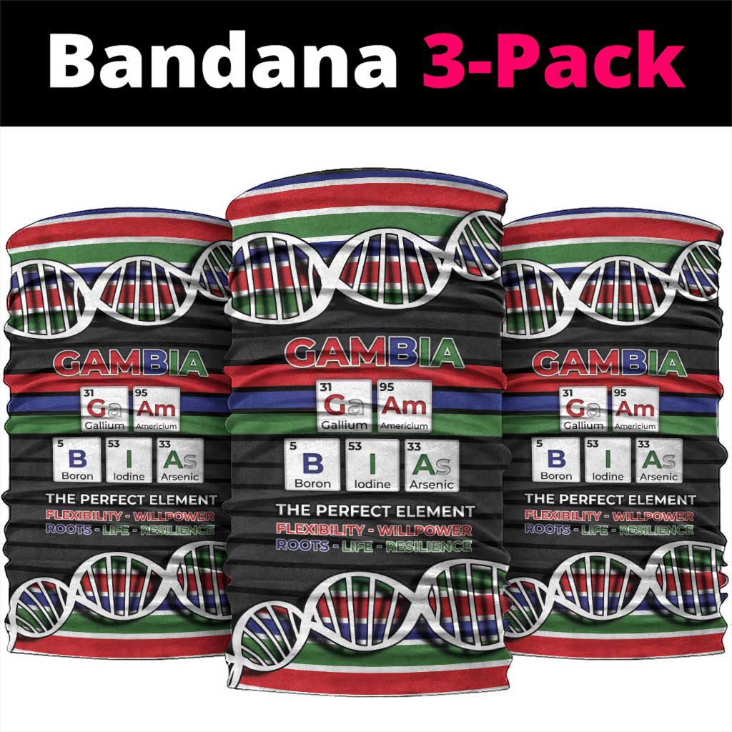 Gambia Neck Gaiter Perfect Periodic Element Of African - Wonder Print Shop