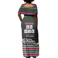 Gambia Off Shoulder Maxi Dress Perfect Periodic Element Of African - Wonder Print Shop