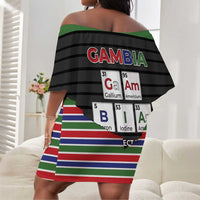Gambia Off Shoulder Short Dress Perfect Periodic Element Of African - Wonder Print Shop