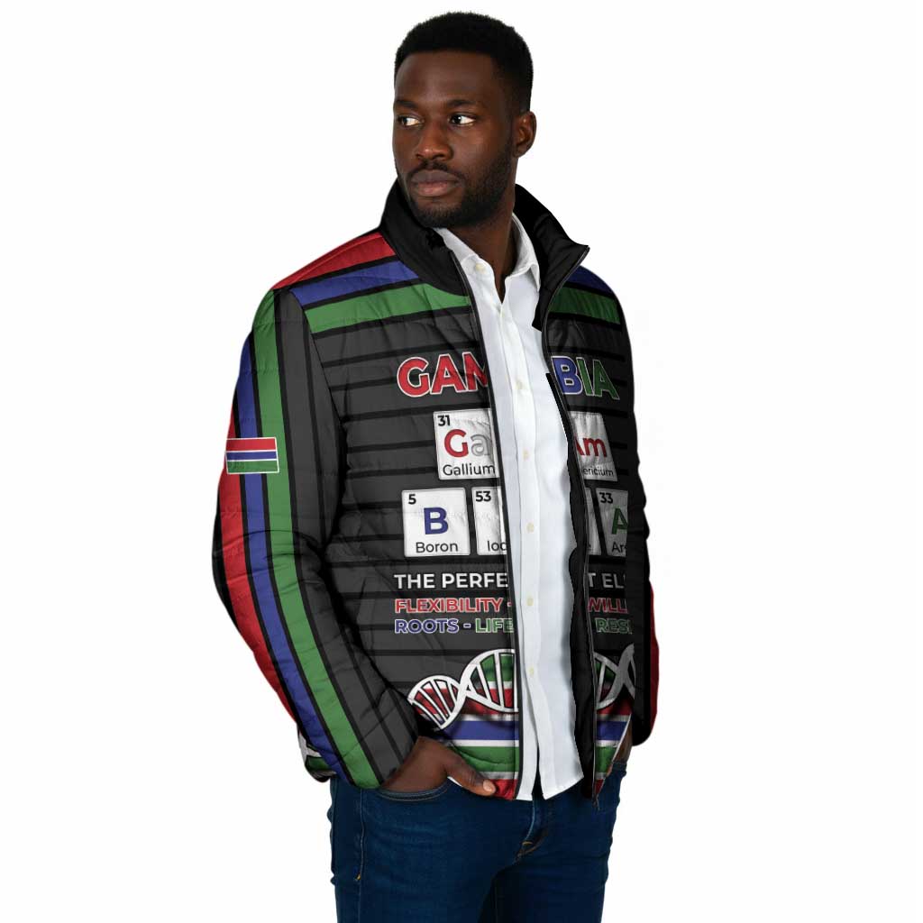 Gambia Padded Jacket Perfect Periodic Element Of African - Wonder Print Shop