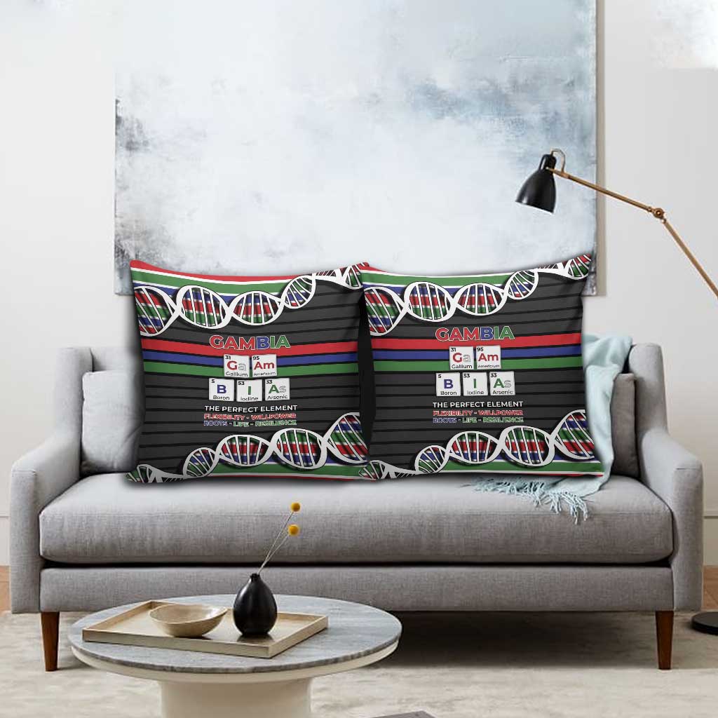 Gambia Pillow Cover Perfect Periodic Element Of African - Wonder Print Shop