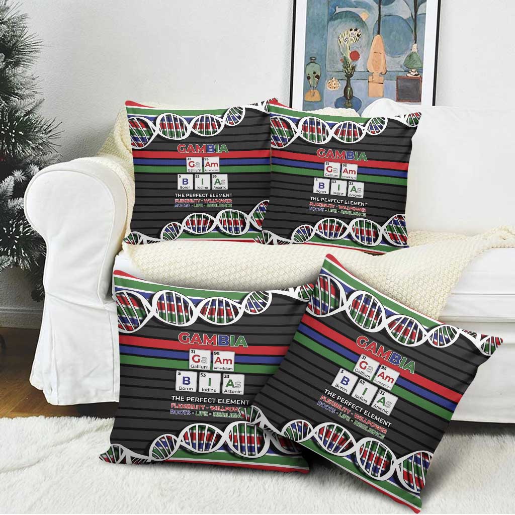 Gambia Pillow Cover Perfect Periodic Element Of African - Wonder Print Shop