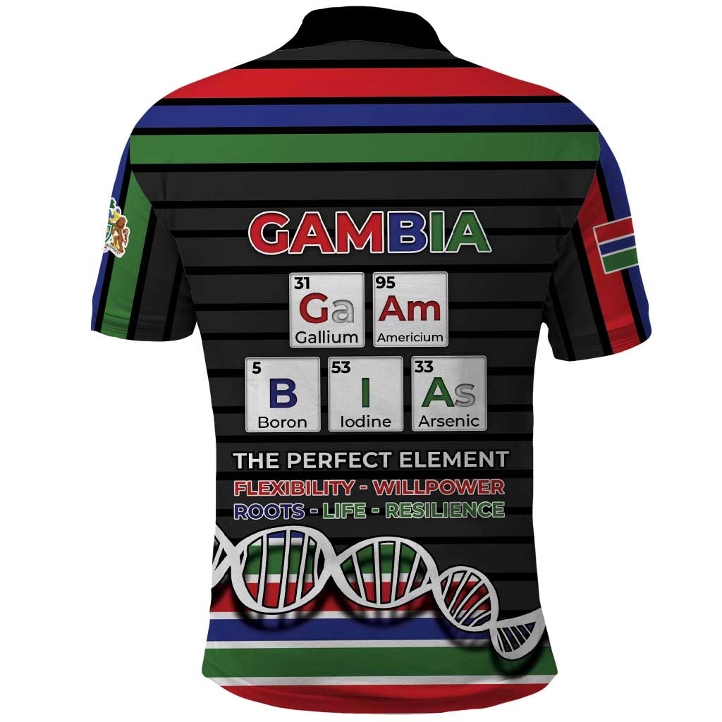 Gambia Polo Shirt Perfect Periodic Element Of African - Wonder Print Shop