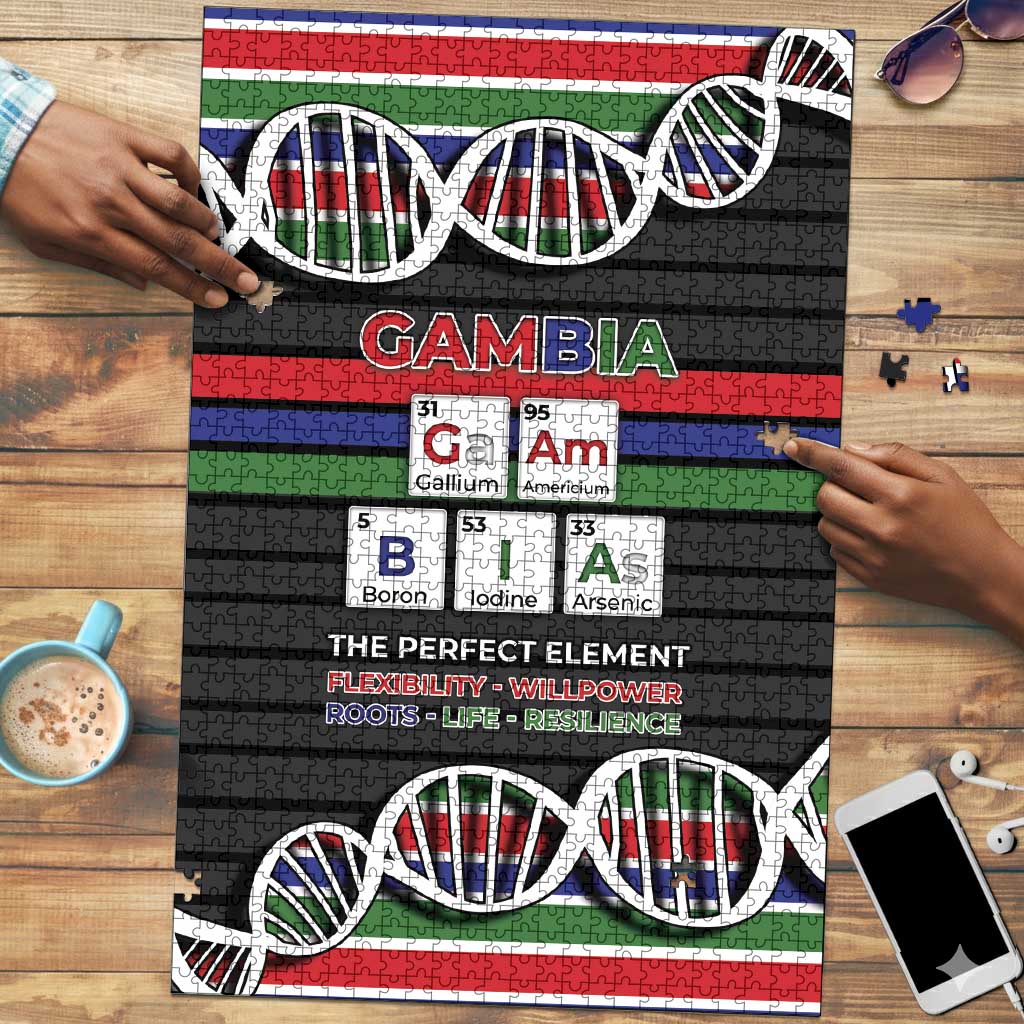 Gambia Puzzle Perfect Periodic Element Of African - Wonder Print Shop