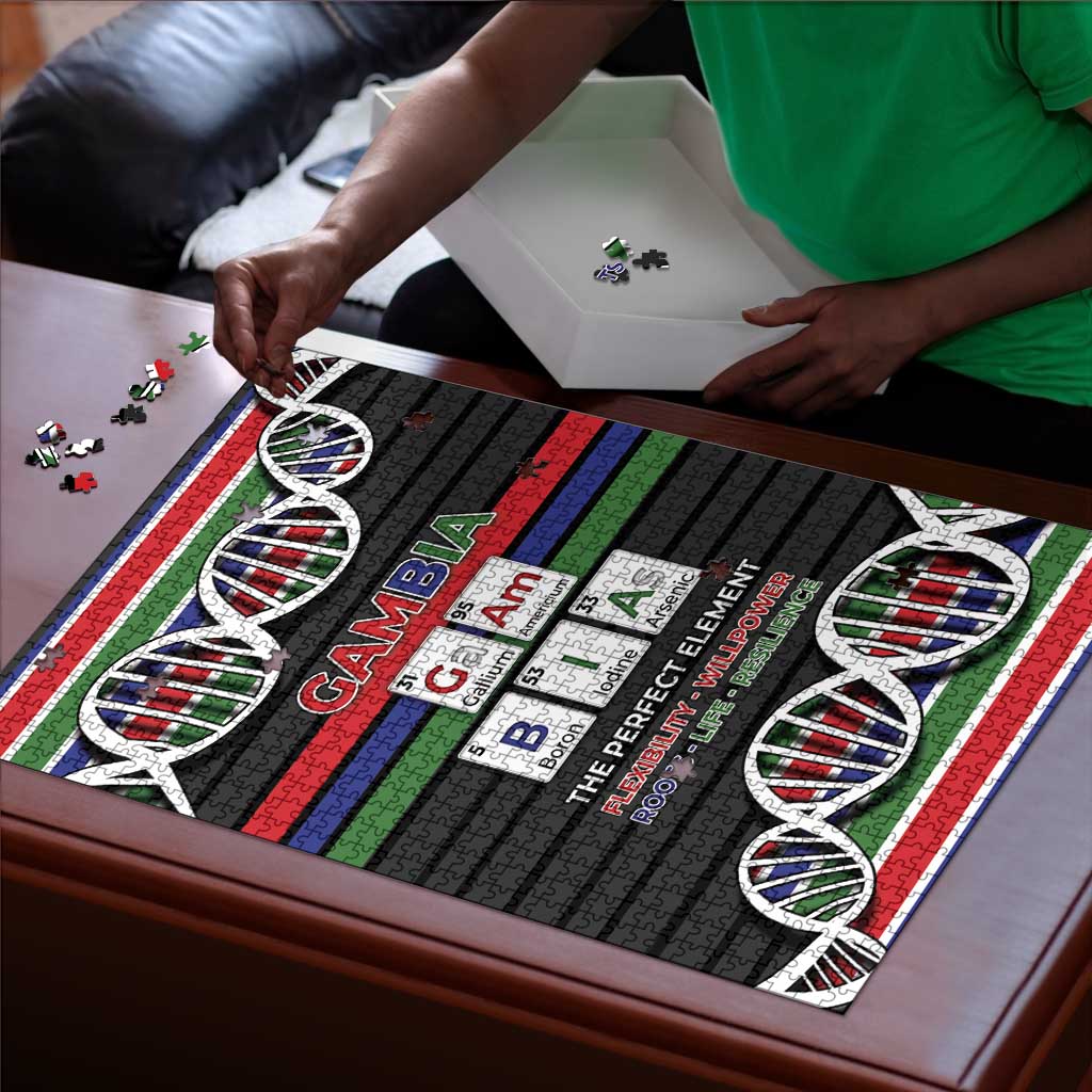Gambia Puzzle Perfect Periodic Element Of African - Wonder Print Shop