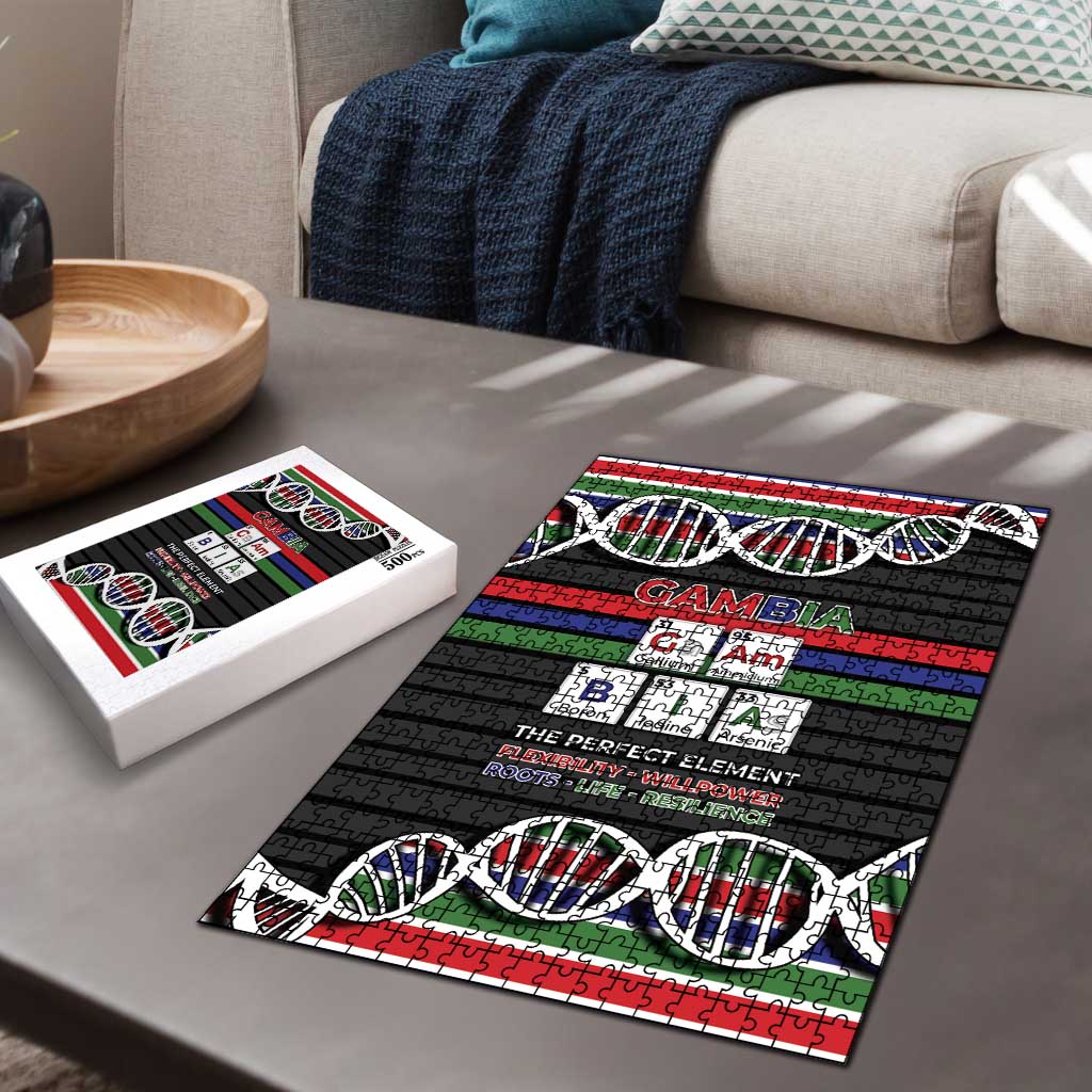 Gambia Puzzle Perfect Periodic Element Of African - Wonder Print Shop