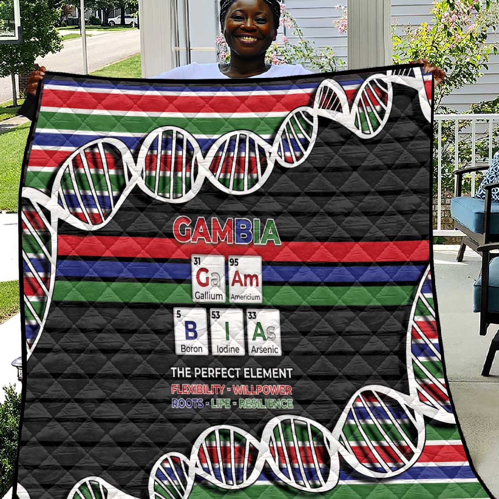 Gambia Quilt Perfect Periodic Element Of African - Wonder Print Shop