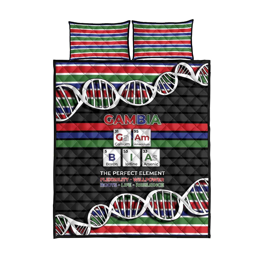 Gambia Quilt Bed Set Perfect Periodic Element Of African - Wonder Print Shop