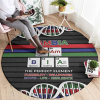Gambia Round Carpet Perfect Periodic Element Of African - Wonder Print Shop