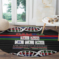 Gambia Round Carpet Perfect Periodic Element Of African - Wonder Print Shop