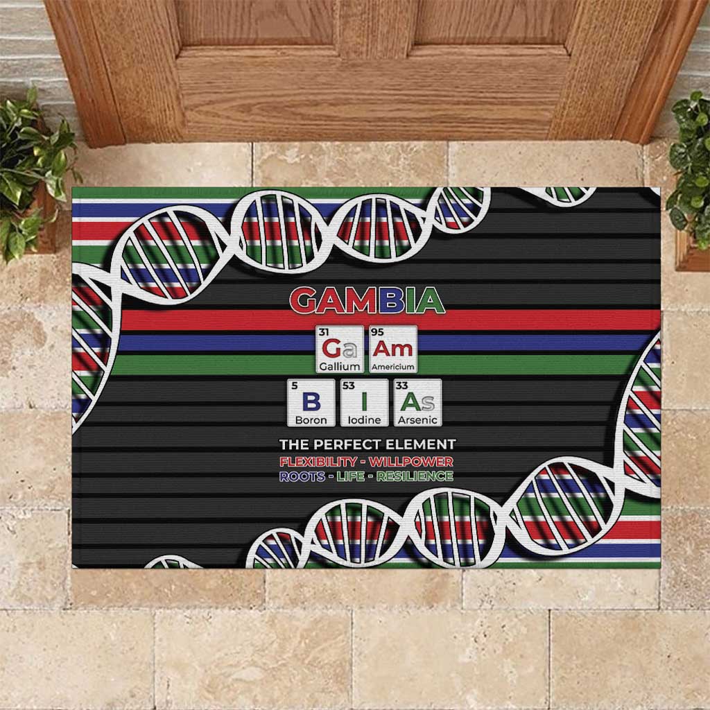 Gambia Rubber Doormat Perfect Periodic Element Of African - Wonder Print Shop