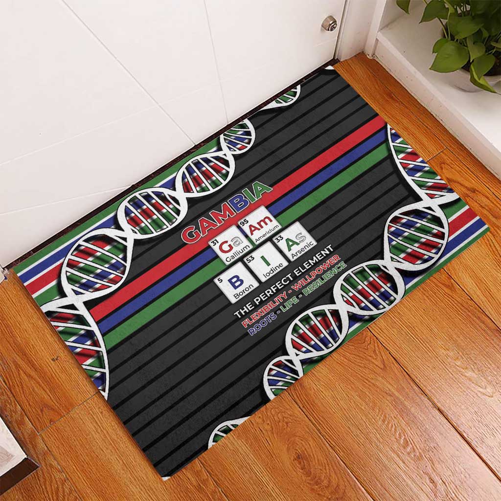 Gambia Rubber Doormat Perfect Periodic Element Of African - Wonder Print Shop