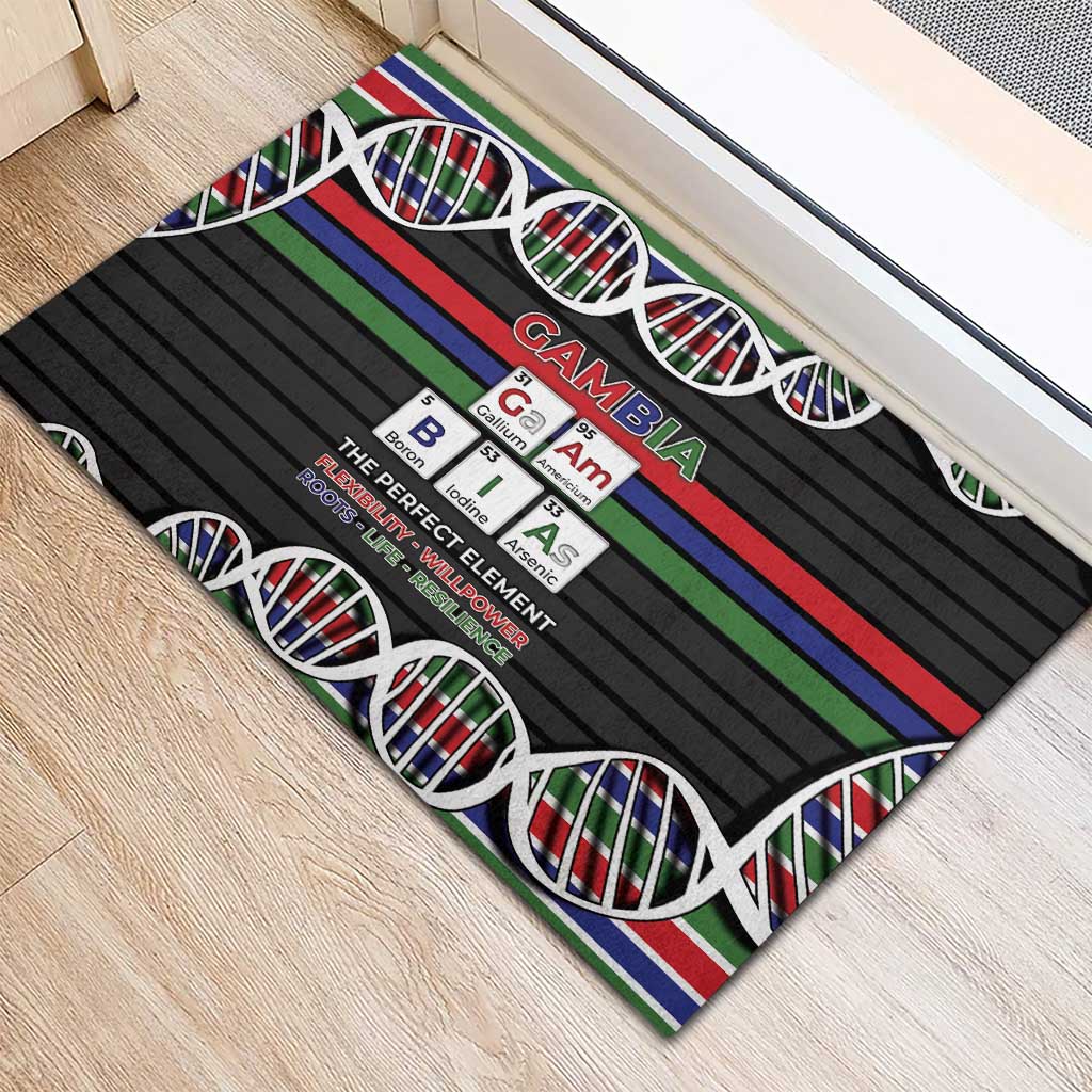 Gambia Rubber Doormat Perfect Periodic Element Of African - Wonder Print Shop