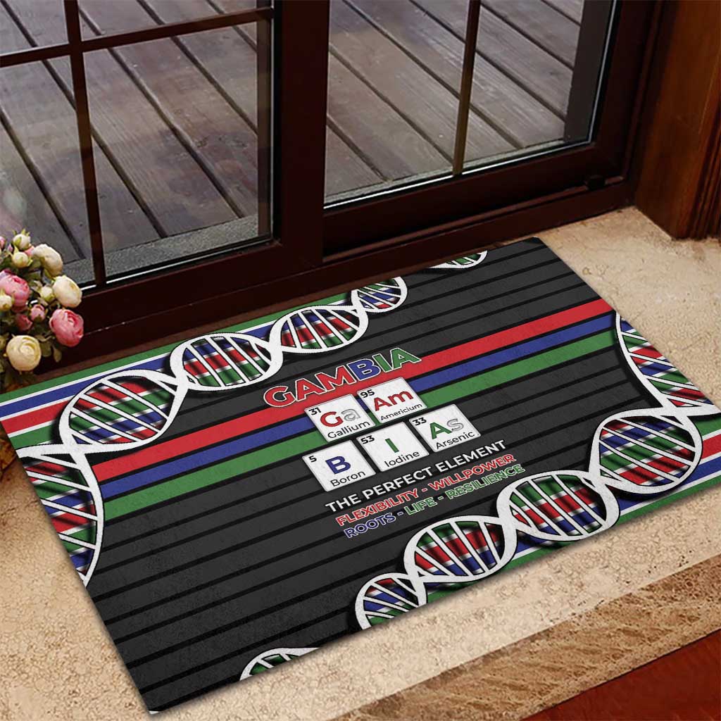 Gambia Rubber Doormat Perfect Periodic Element Of African - Wonder Print Shop